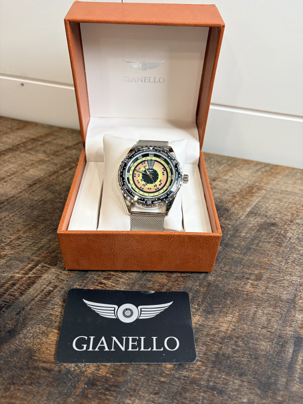 Gianello Spiral Velocity 41 Mesh Watch GNL7930SS - NIB - Image 3