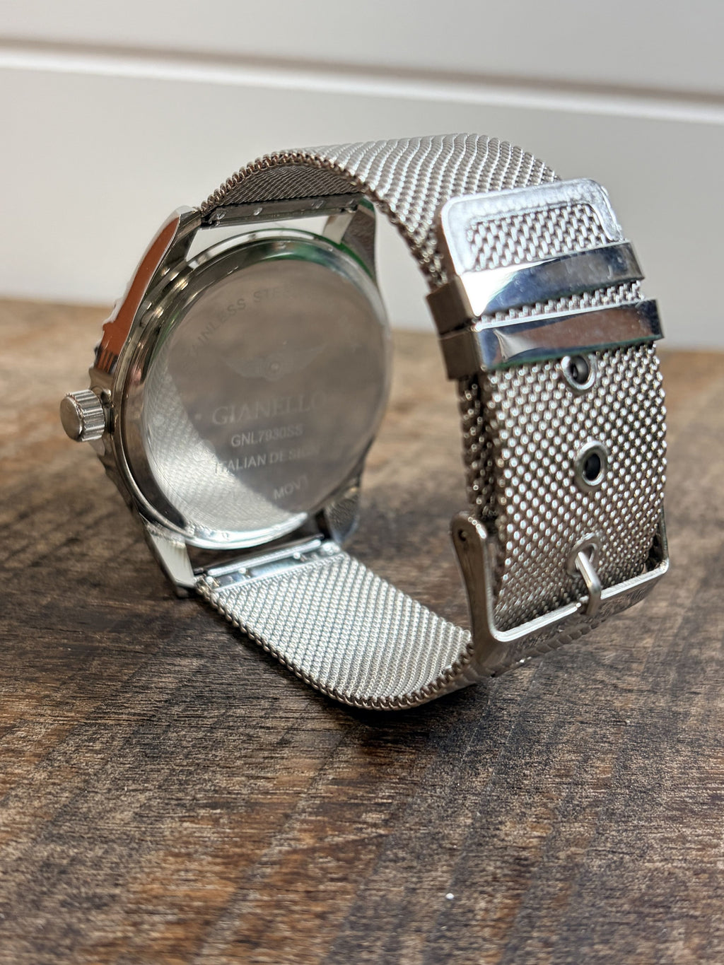 Gianello Spiral Velocity 41 Mesh Watch GNL7930SS - NIB - Image 4