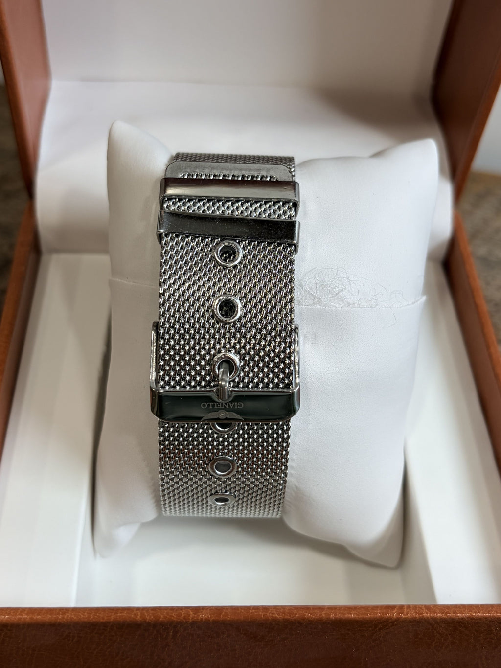 Gianello Spiral Velocity 41 Mesh Watch GNL7930SS - NIB - Image 6