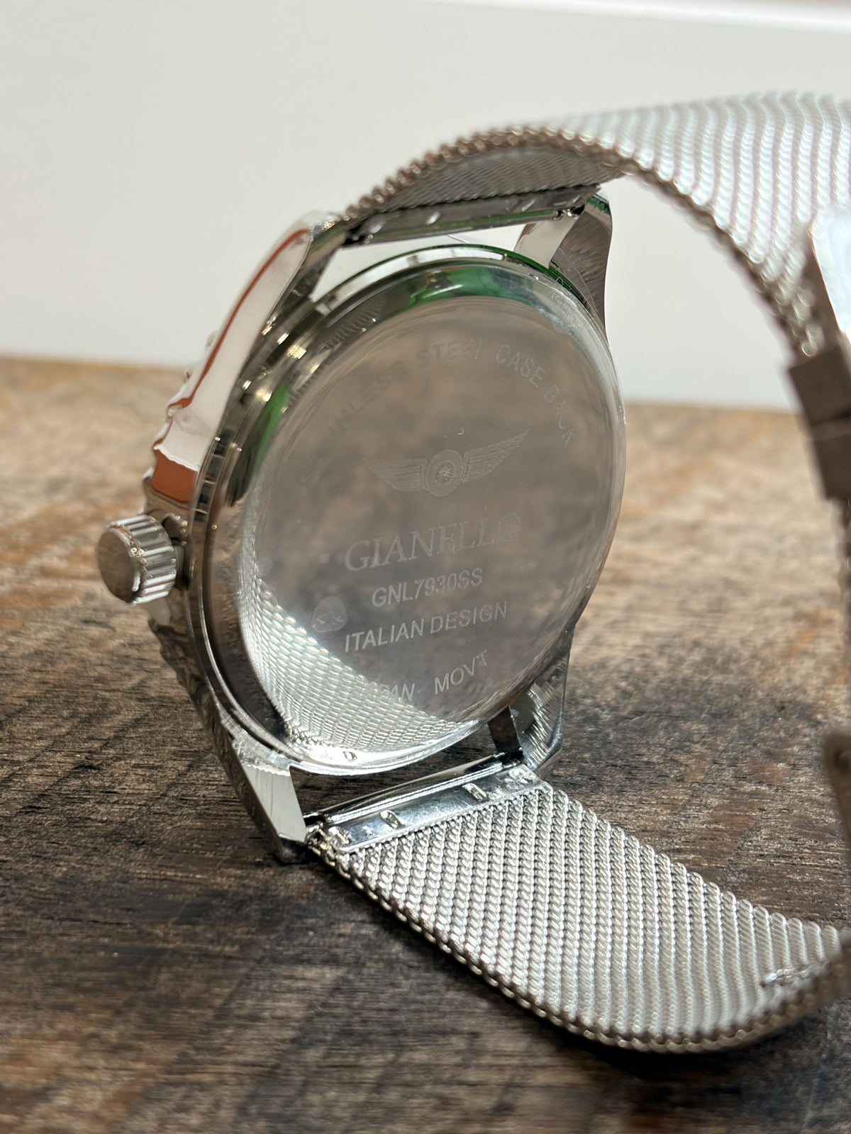 Gianello Spiral Velocity 41 Mesh Watch GNL7930SS - NIB - Image 7