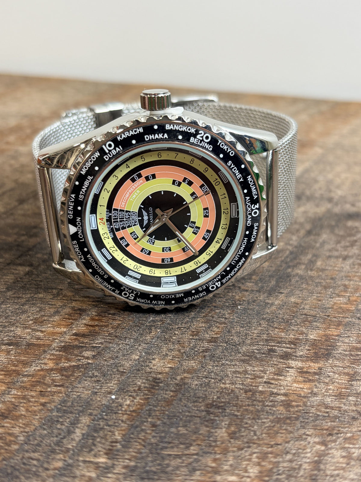 Gianello Spiral Velocity 41 Mesh Watch GNL7930SS - NIB - Image 8
