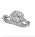 Giani Bernini Cubic Zirconia Halo Ring in Sterling Silver Size 8 - NIB - Image 1