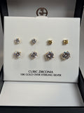 Giani Bernini 18K Gold over Sterling Cubic Zirconia Citrine Earring Set - NIB - Image 1