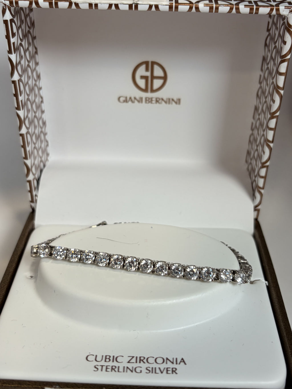 Giani Bernini Sterling Silver Cubic Zirconia Tennis Bracelet - NIB
