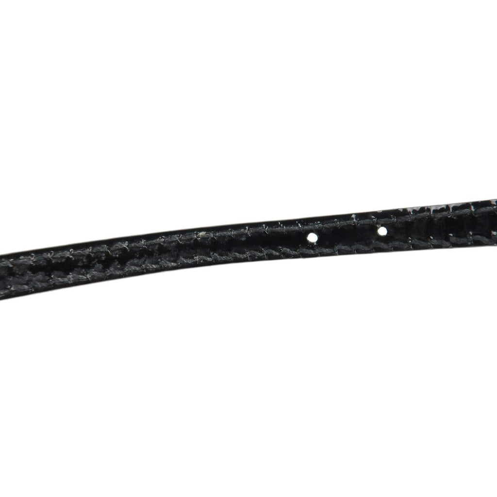 7587 - Gucci Square G Patent Leather Rhinestone Bracelet Black - Size Small - Image 8