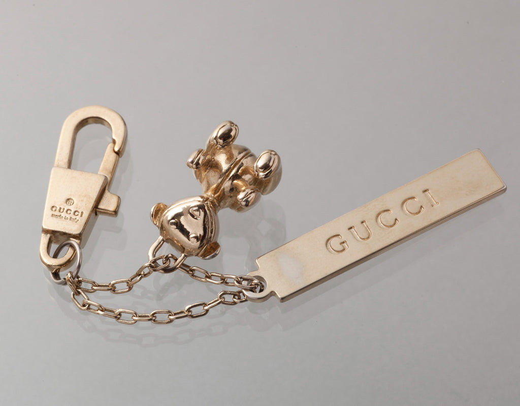7606 - Gucci Metal Bear Keychain Gold-tone Bear Keychain - Image 2