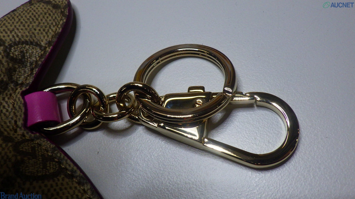 7623 - Gucci GG Supreme Butterfly Keychain Bag Charm Leather - Image 6