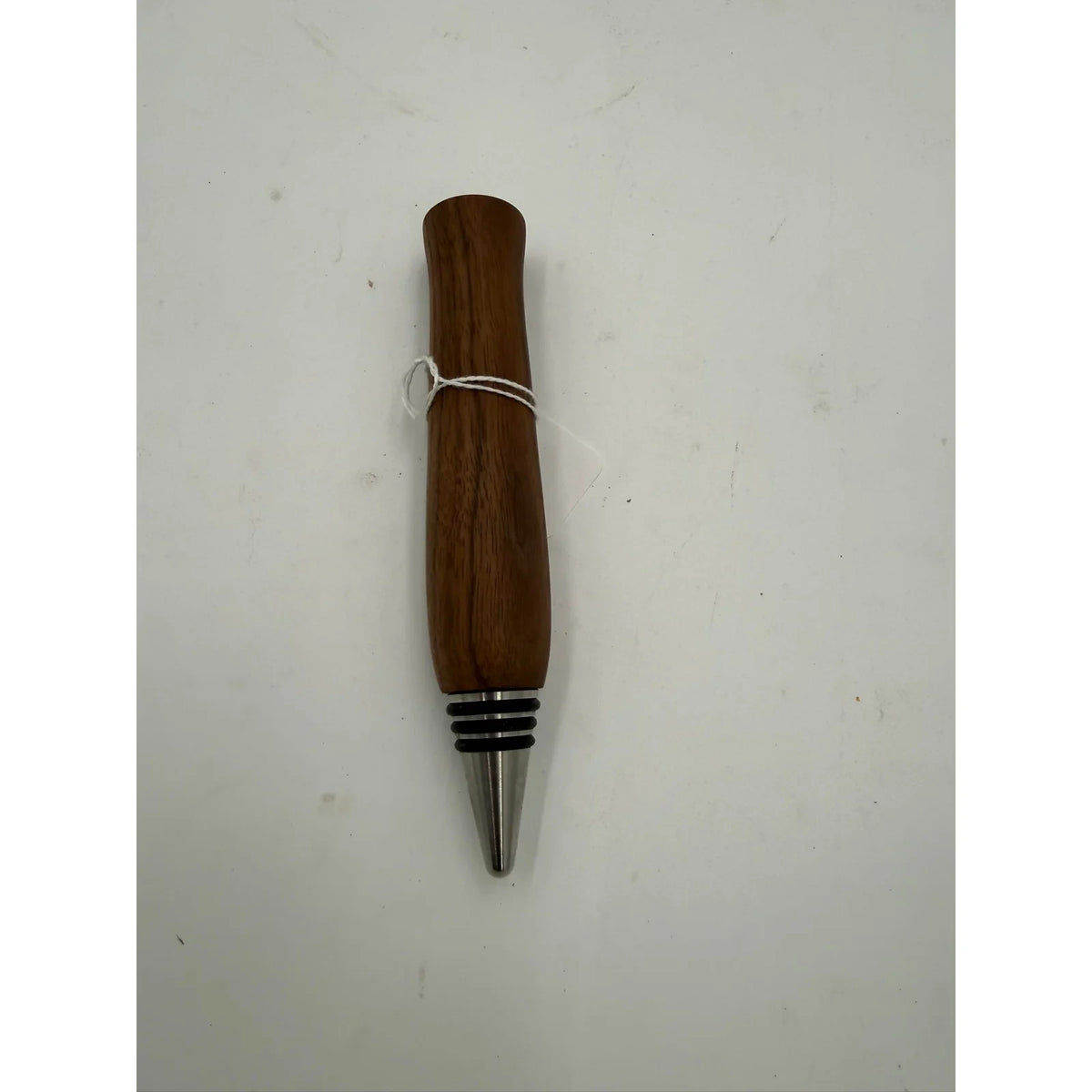 Hand Turned Hardwood Wine Bottle Stopper, stainless steel core, premium O-rings, choice of fine woods, gift ready