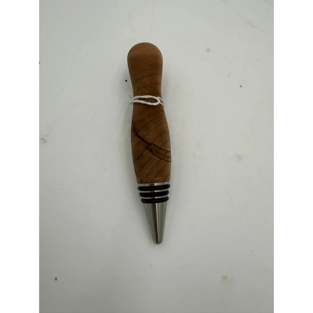 Hand Turned Hardwood Wine Bottle Stopper, stainless steel core, premium O-rings, choice of fine woods, gift ready