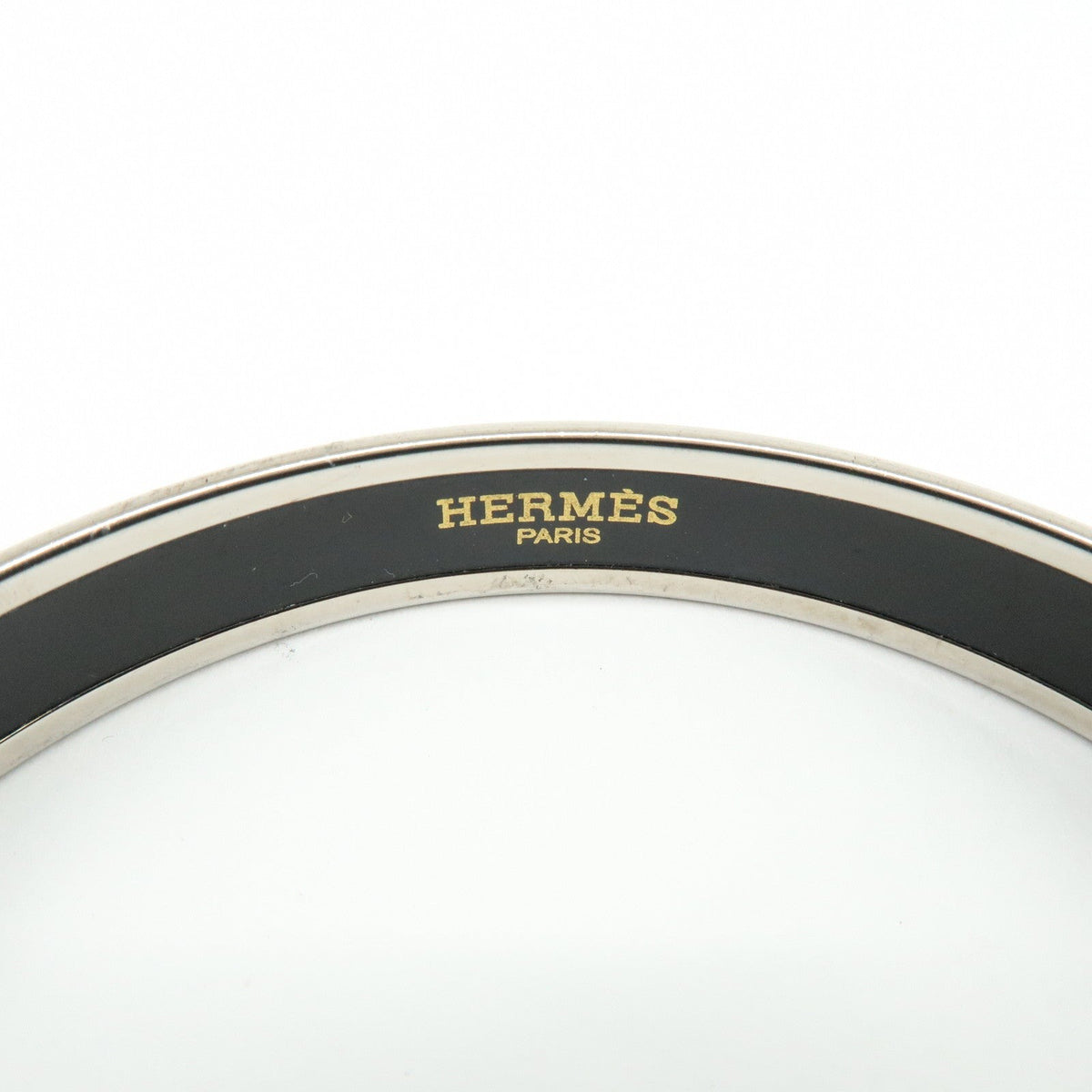 7591 - Hermès Enamel PM Bangle Bracelet Multicolor Geometric - Image 2