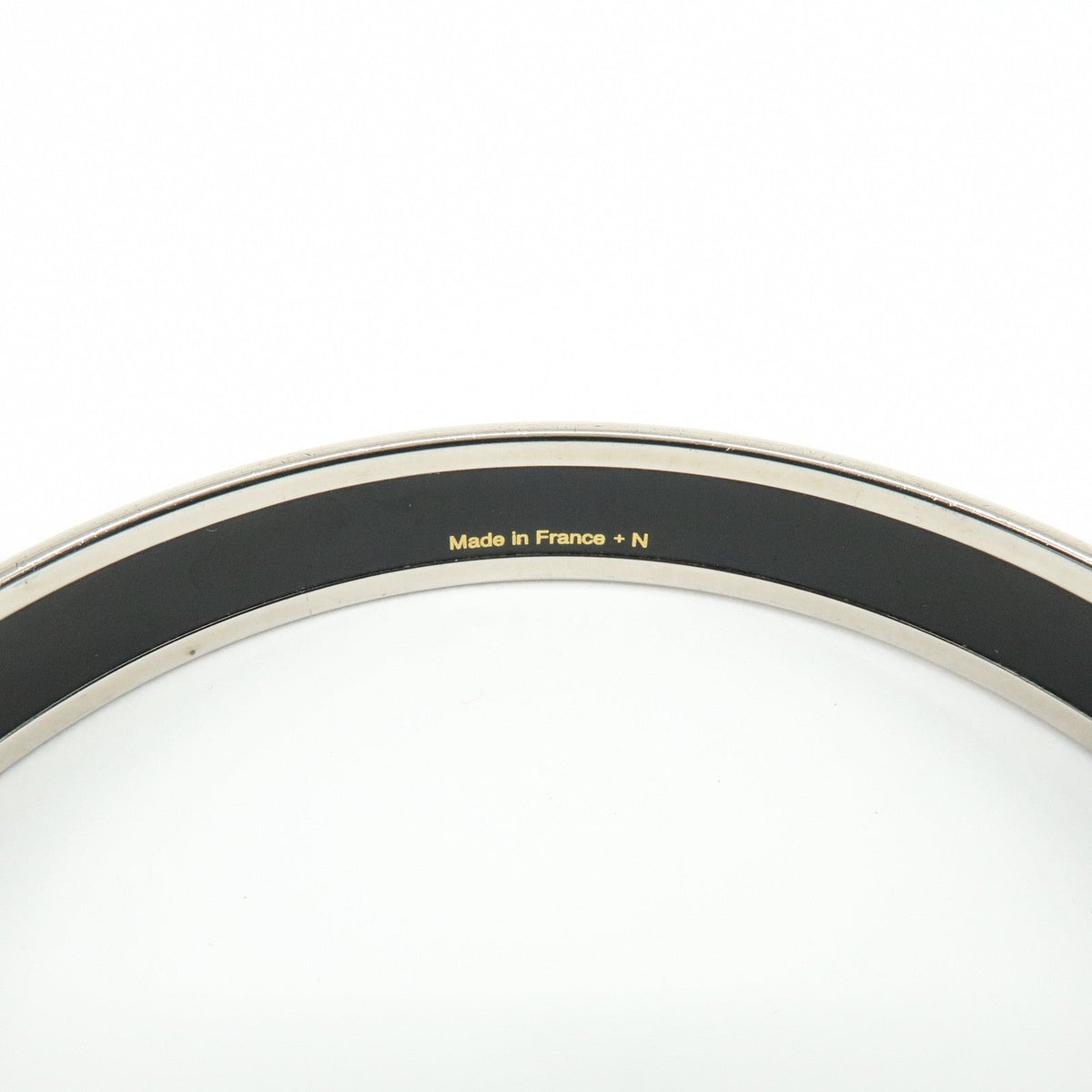 7591 - Hermès Enamel PM Bangle Bracelet Multicolor Geometric - Image 9