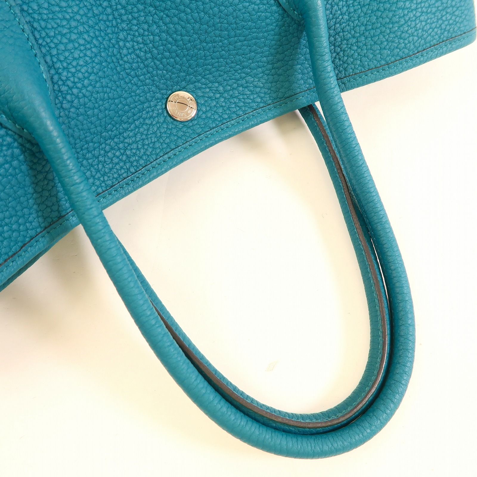 6937 - Hermes Nagonda Leather Garden Party PM Teal