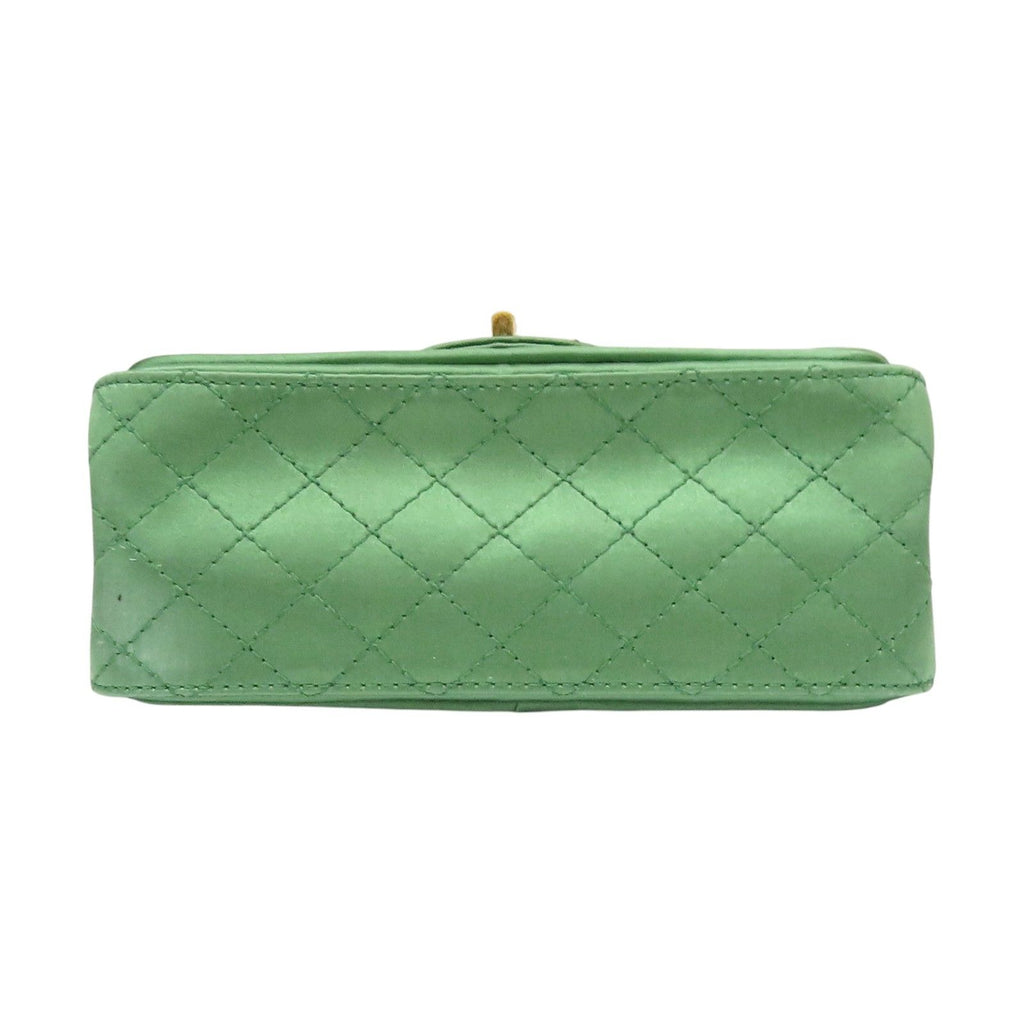 6936 - Chanel Quilted Satin 2.55 Reissue Flap Green