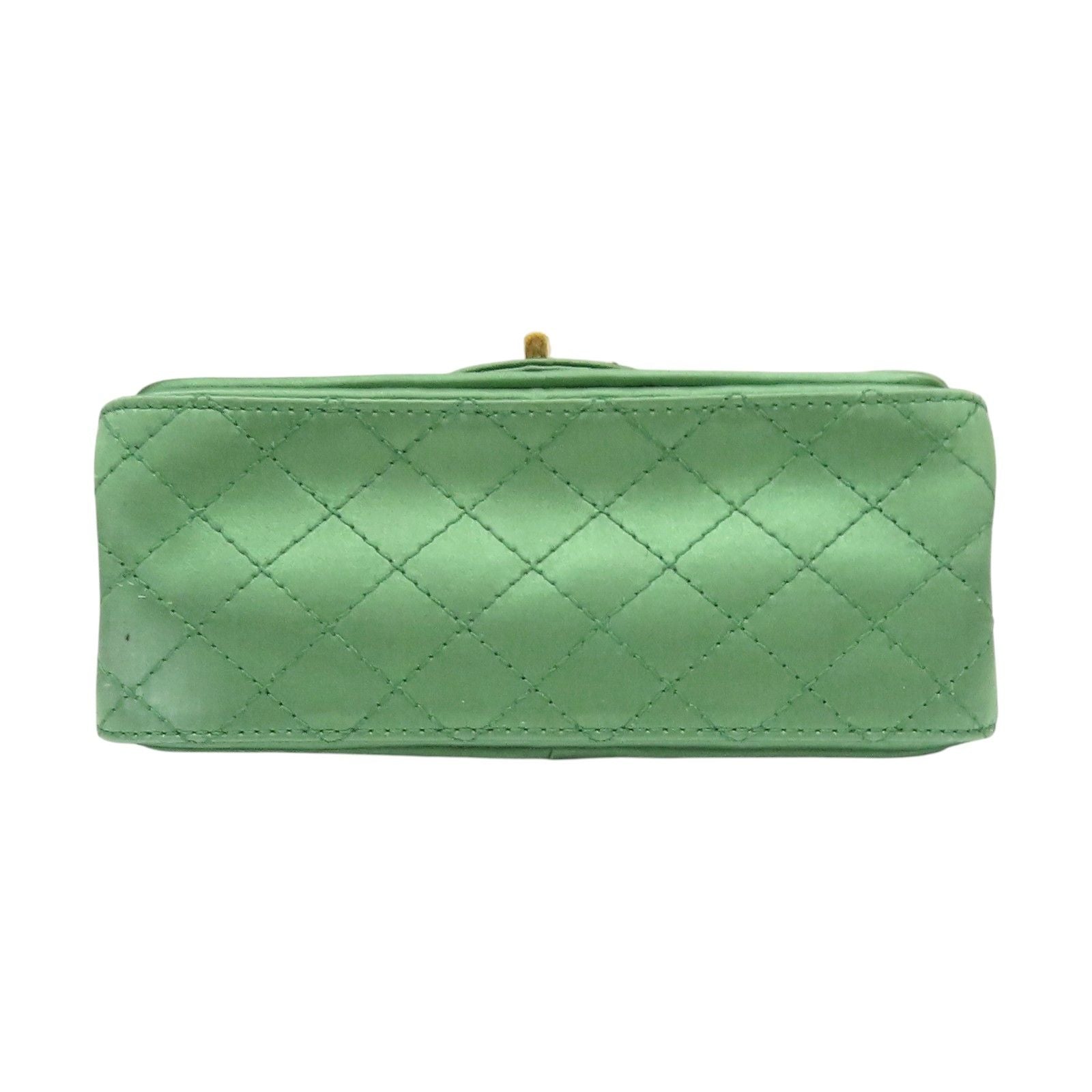 6936 - Chanel Quilted Satin 2.55 Reissue Flap Green