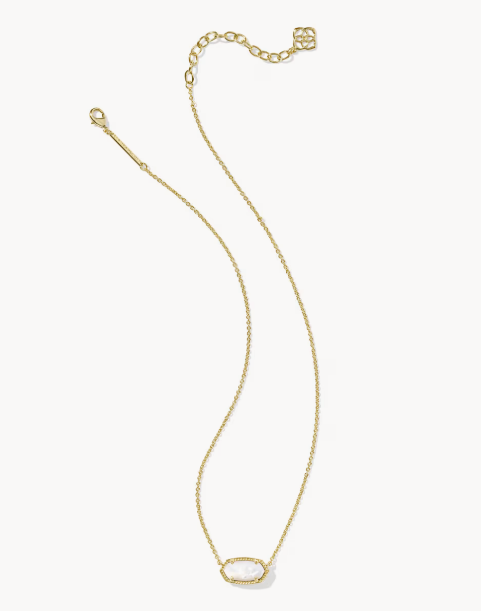 Kendra Scott Elisa Gold Pendant Necklace in Ivory Mother-of-Pearl - NIB - Image 2