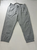 K Gray Jogger Pants M/M Linen Blend Zipper Pockets Made in China Size M - Image 1