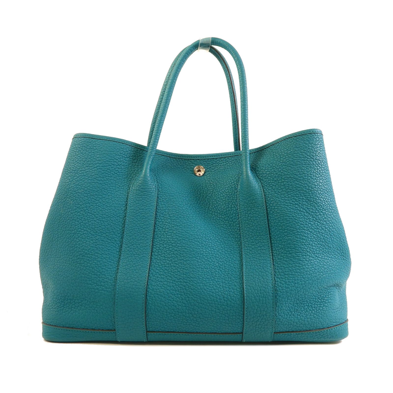 6937 - Hermes Nagonda Leather Garden Party PM Teal