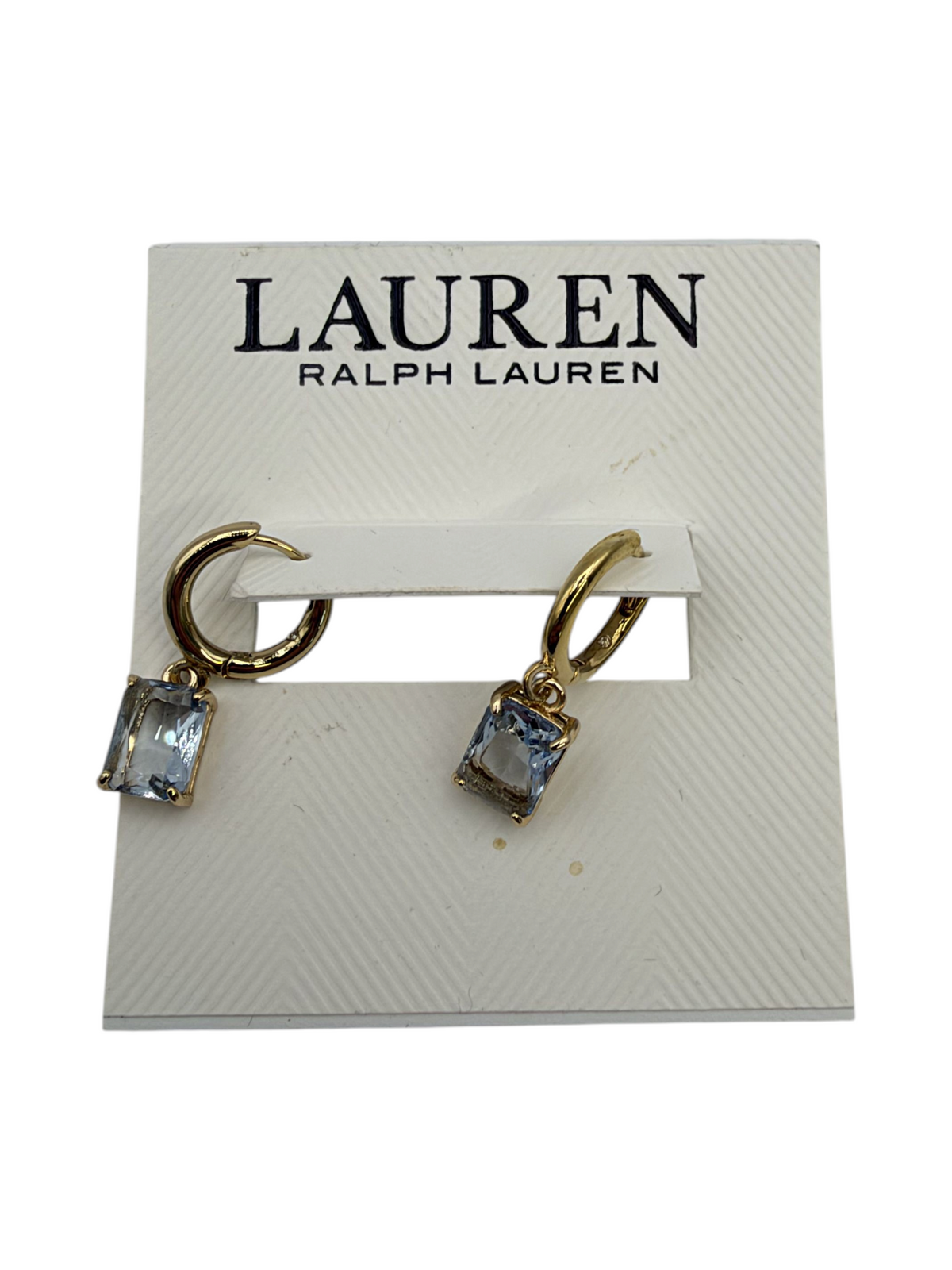 Lauren Ralph Lauren 14G01417 Light Blue Huggie Hoop Drop Earrings Women's - Image 2