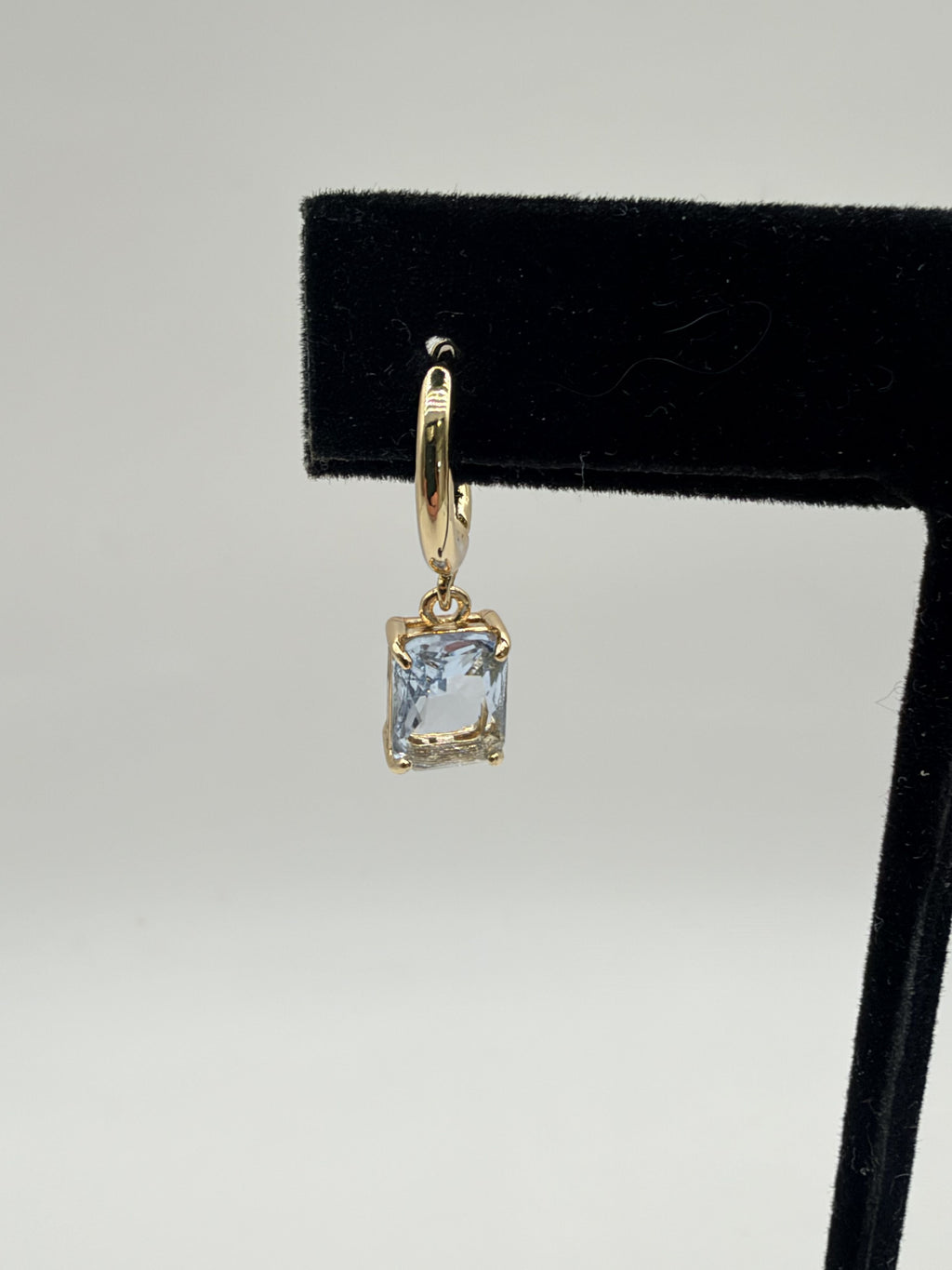 Lauren Ralph Lauren 14G01417 Light Blue Huggie Hoop Drop Earrings Women's - Image 6