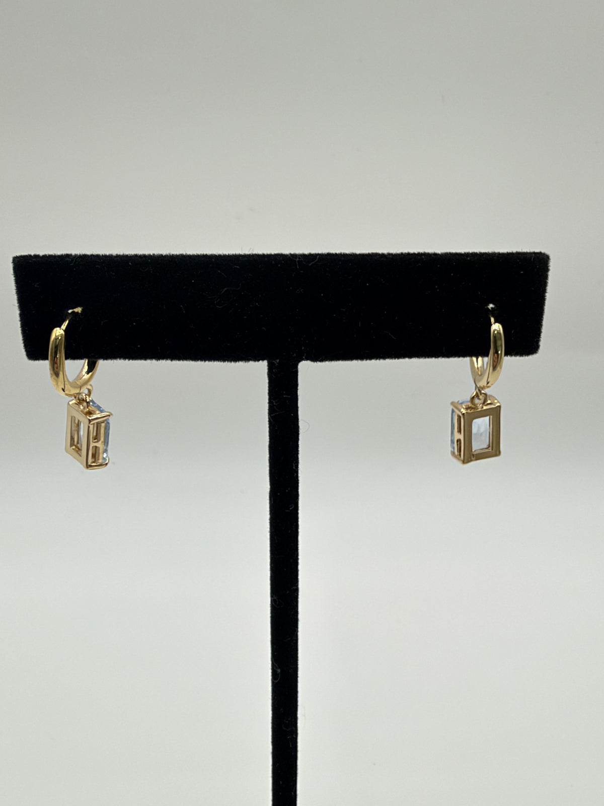 Lauren Ralph Lauren 14G01417 Light Blue Huggie Hoop Drop Earrings Women's - Image 8