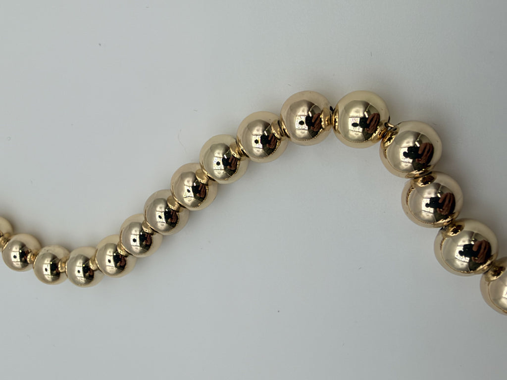 Lauren Ralph Lauren 14N00732 Gold-Tone Metal Bead Collar Necklace Women's - Image 4