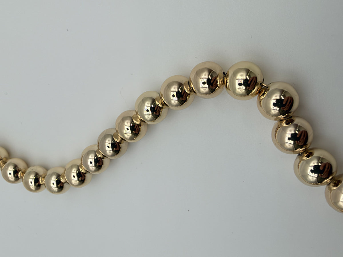 Lauren Ralph Lauren 14N00732 Gold-Tone Metal Bead Collar Necklace Women's - Image 4