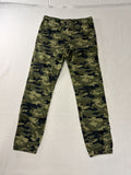 Lazer Jogger Pants Green camouflage Size 16 Camo Elastic Cuffs - Image 1