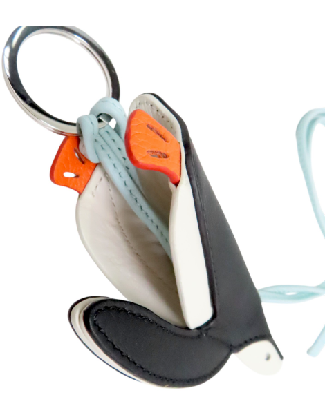 7655 - Loewe Penguin Leather Bag Charm - Image 4