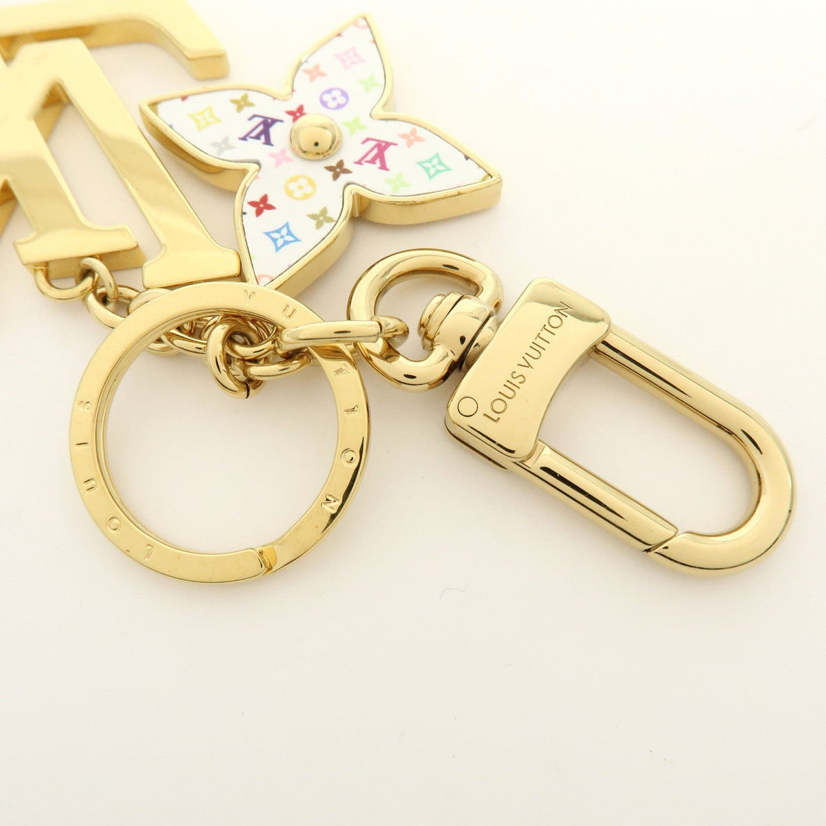 7589 - Louis Vuitton x Takashi Murakami Iconic Bag Charm Key Holder Multicolor - Image 2