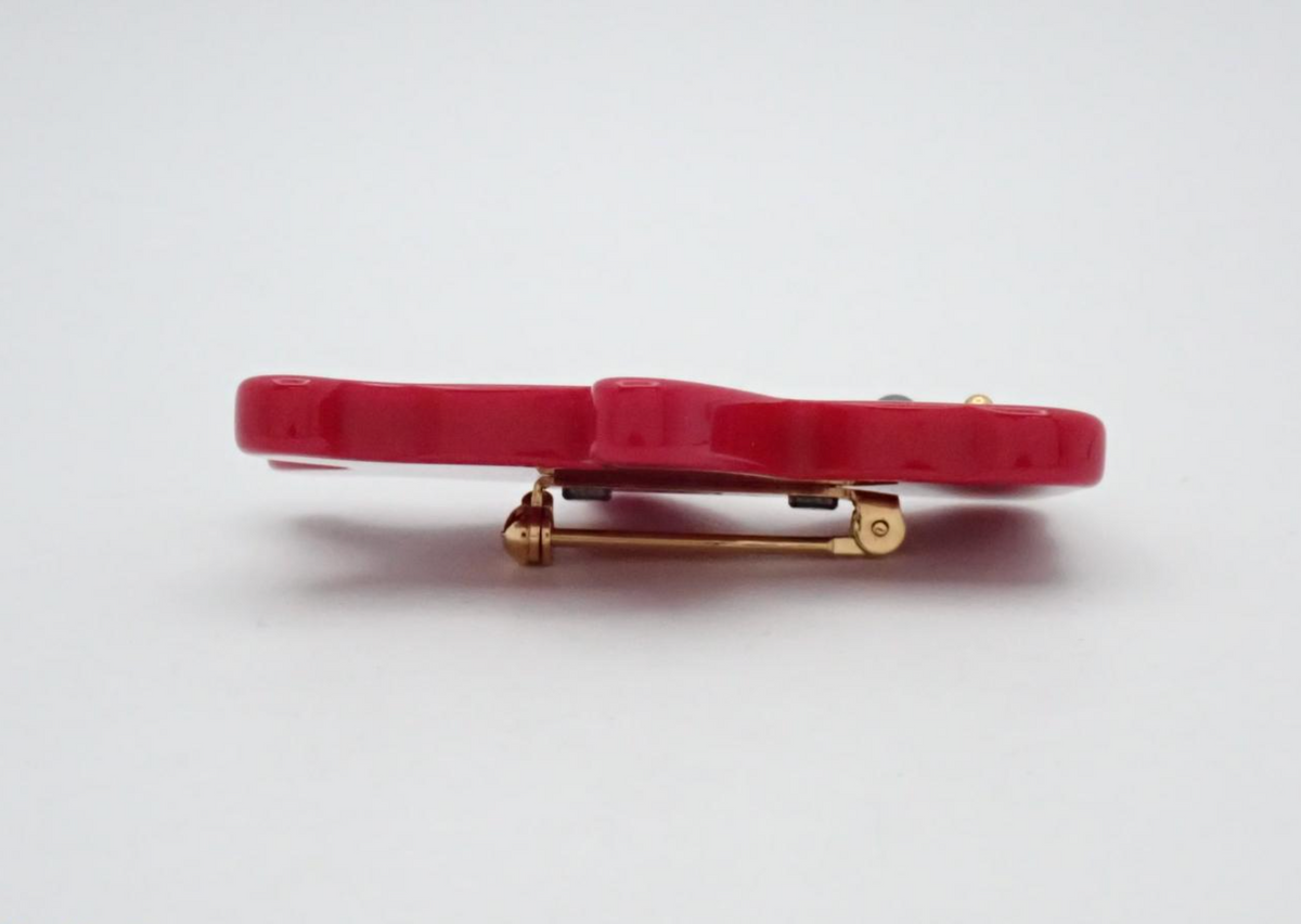 7670 - Louis Vuitton Monogram Broche Nounours Teddy Bear Brooch - Image 1
