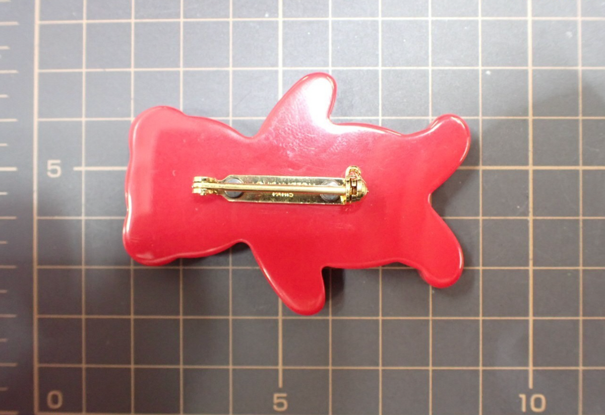 7670 - Louis Vuitton Monogram Broche Nounours Teddy Bear Brooch - Image 4