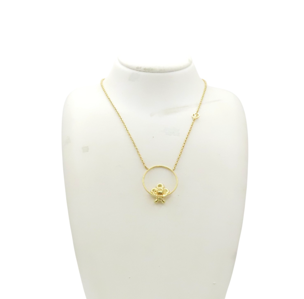 7695 - Louis Vuitton Vivienne Necklace Gold Tone - Image 3