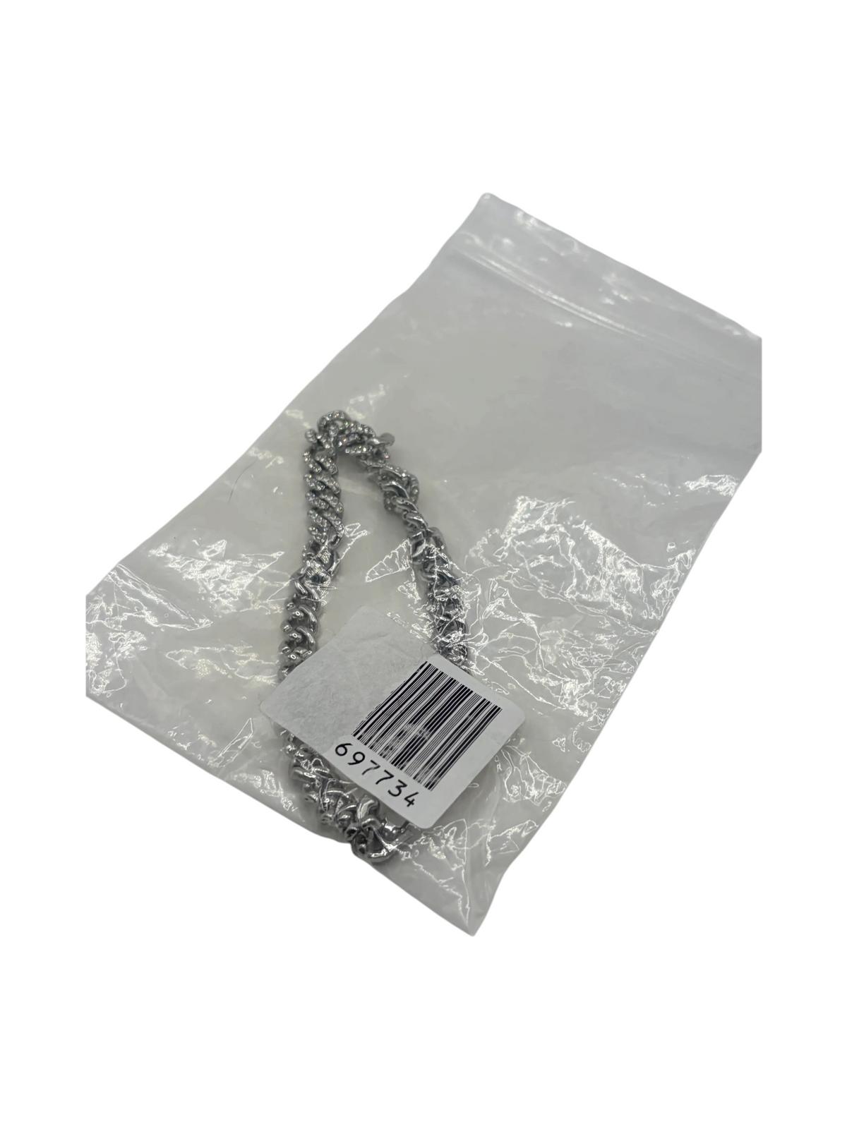 697734 Macy'S Pavé Curb Chain Bracelet Silver Women's - Image 1