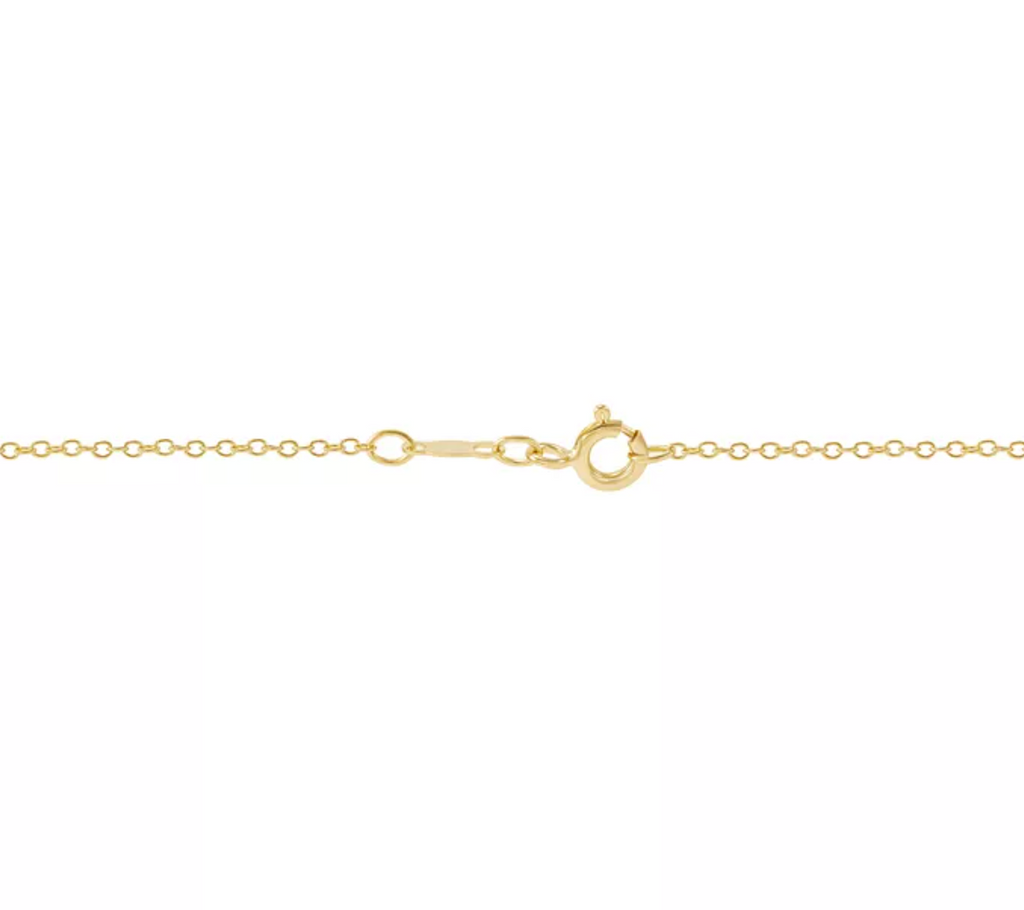 Macy's Opal & Diamond Heart 18" Pendant Necklace 14k Gold over Sterling Silver - Image 4