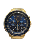 Maserati Sfida R8873640008 Chronograph Mens Blue Dial Gold Tone - Image 1