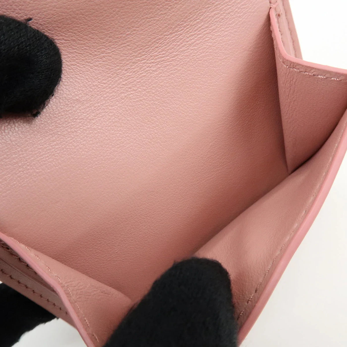 6836 - Miu Miu Madras Love Envelope Pouch Wristlet Pink Crystal Heart - Image 6