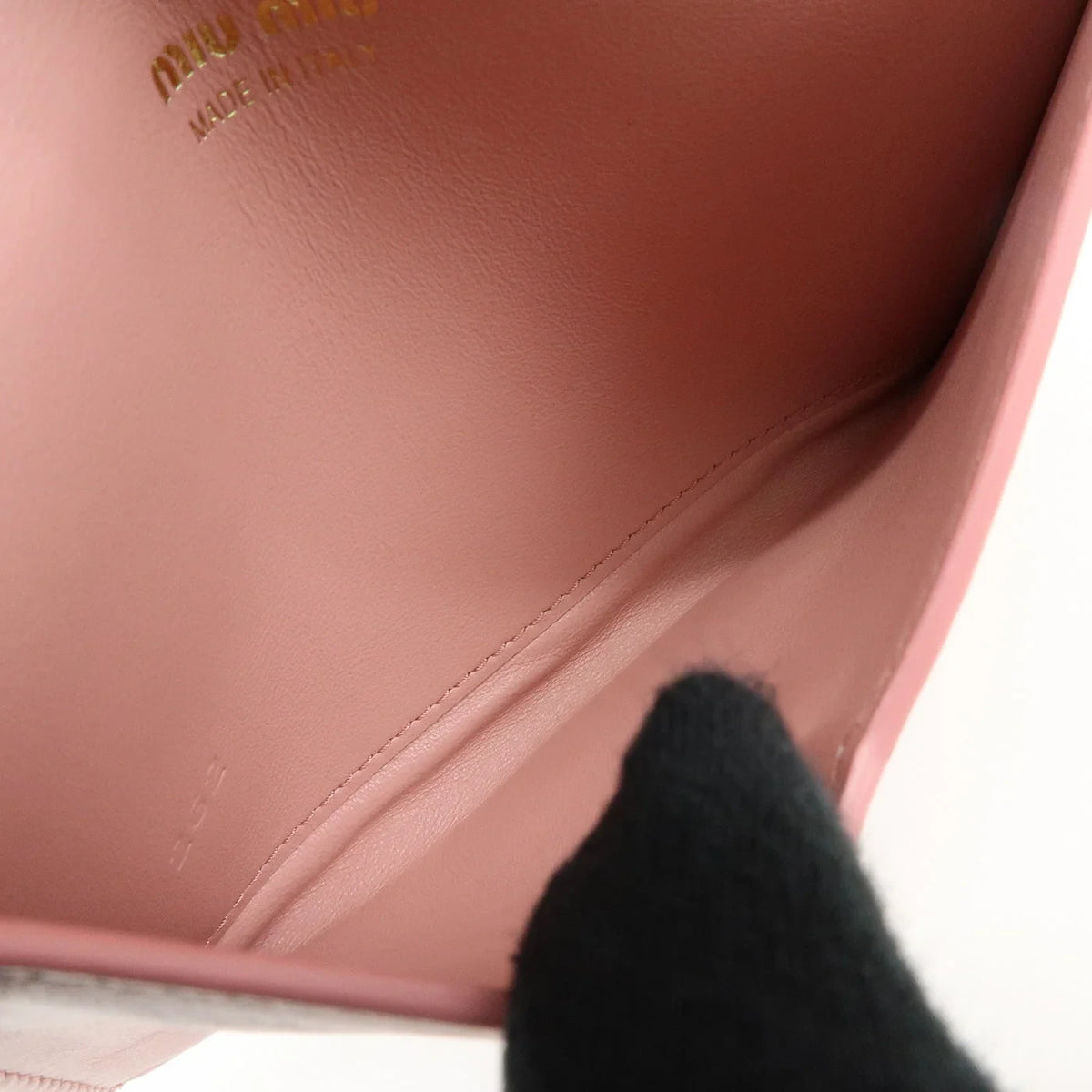 6836 - Miu Miu Madras Love Envelope Pouch Wristlet Pink Crystal Heart - Image 7