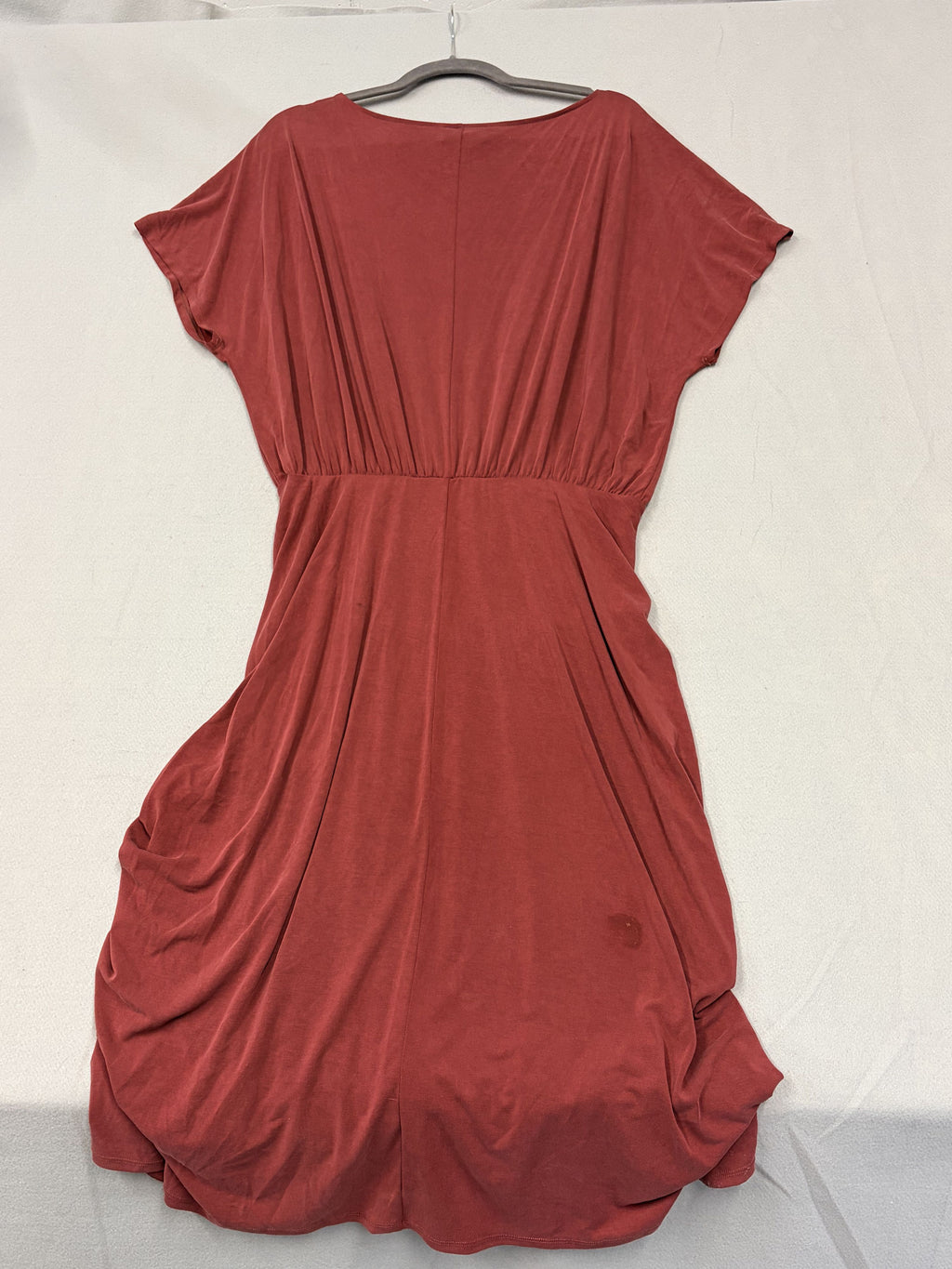 Moulinette Soeurs Etta Ruched Midi Dress Anthropologie Wine M Women's - Image 4