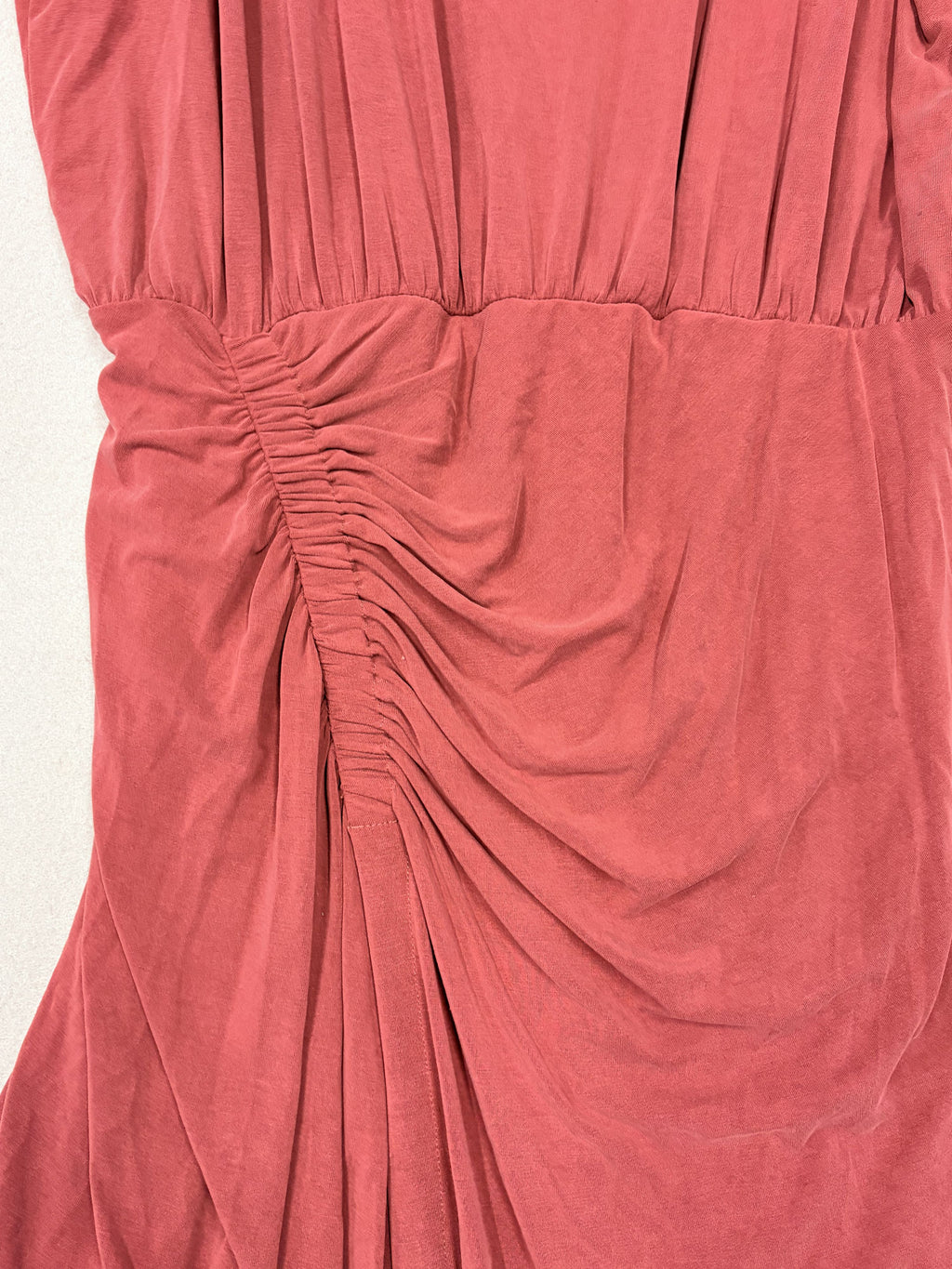 Moulinette Soeurs Etta Ruched Midi Dress Anthropologie Wine M Women's - Image 2