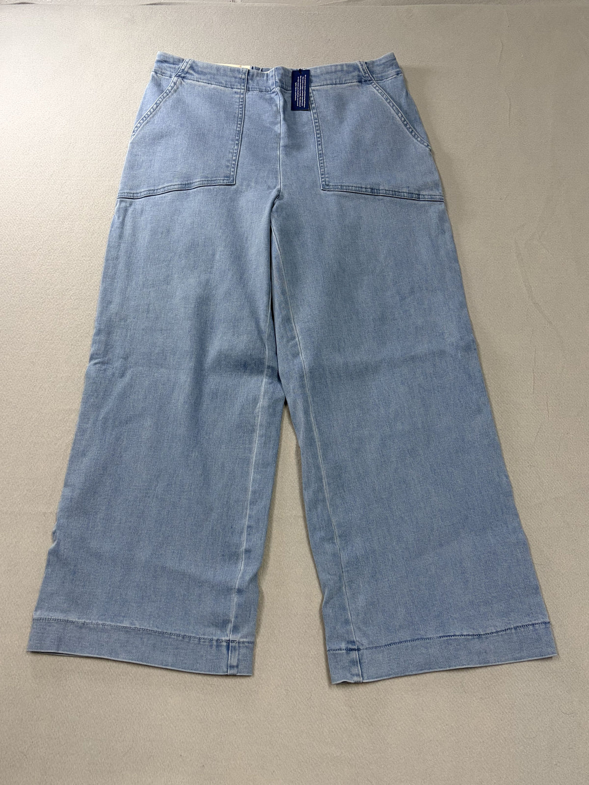 NIC+ZOE NZ Denim Light Wash Wide Leg Cropped Jeans Size 29 Women's - Image 1