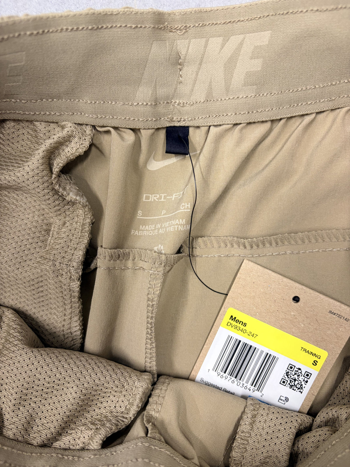 Nike Dri-FIT Men's Training Shorts Tan Size S NWT - Small / Olive / New with Tags - Image 2