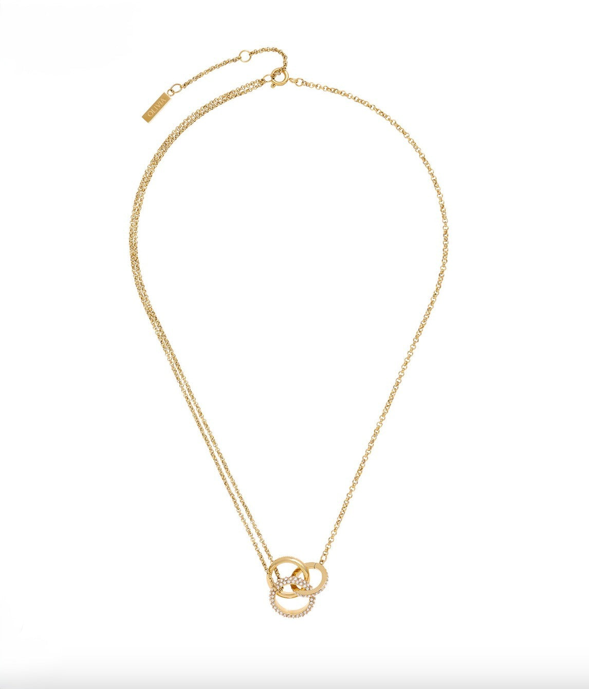 Olivia Burton London Classic Entwine Gold Necklace - NIB - Image 2