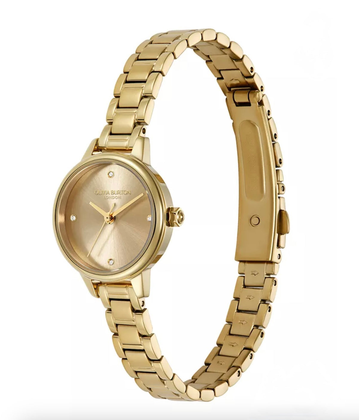 Olivia Burton Women's Mini Classic Gold Tone Stainless Steel Bracelet Watch, 23mm - New - Image 2