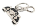 7531 - Prada Car Motif Keychain / Silver X Black / With Box - Image 1