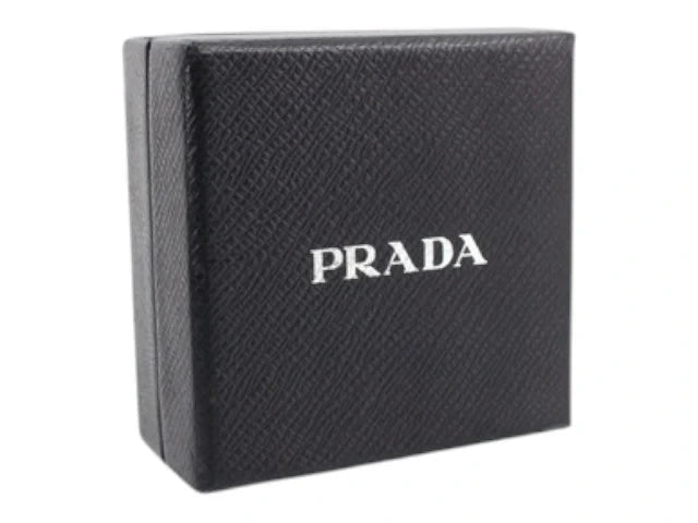 7531 - Prada Car Motif Keychain / Silver X Black / With Box - Image 4