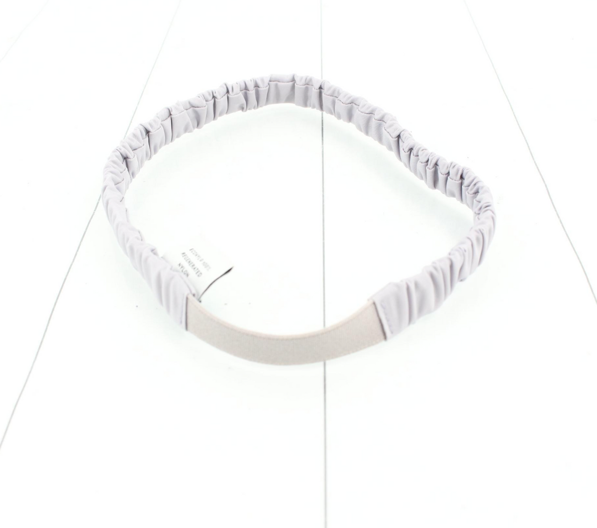 7665 - Prada Triangle Logo Ruched Elastic Headband - NIB - Image 2