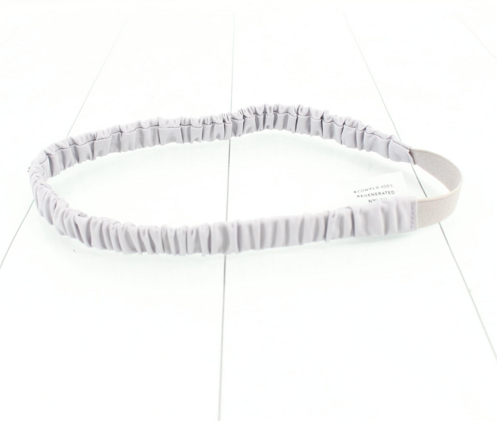 7665 - Prada Triangle Logo Ruched Elastic Headband - NIB - Image 4
