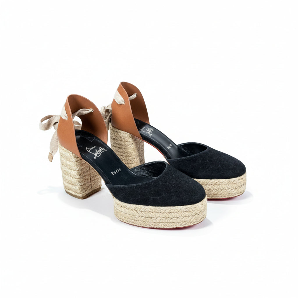 Christian Louboutin Brigissima 70 Platform Espadrilles NWT Size 41