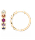 R.H. Macy & Co. 14K Gold Over Sterling Silver Huggie Hoop Earrings - NIB - Image 1