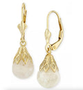 R. H. Macy & Co. Floating Crushed Opal 1 ct.t.w. Drop Earrings in 14k Gold - NIB - Image 1
